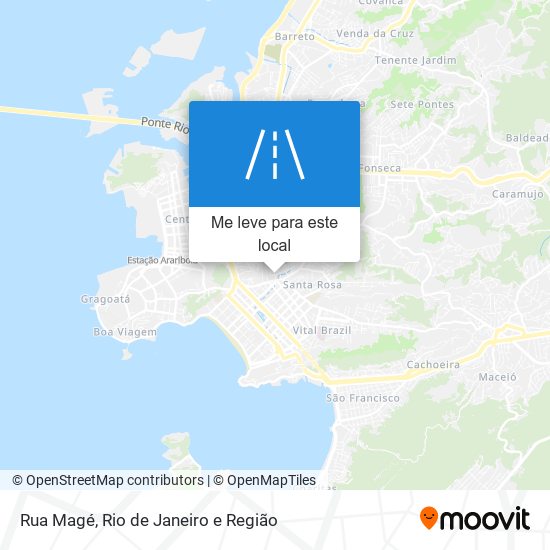 Rua Magé mapa