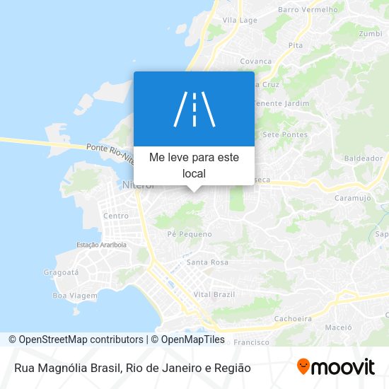 Rua Magnólia Brasil mapa