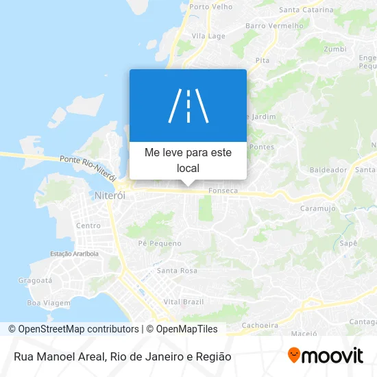 Rua Manoel Areal mapa