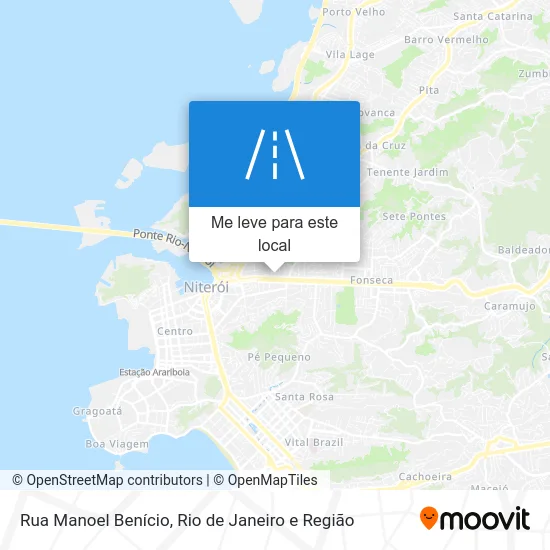 Rua Manoel Benício mapa