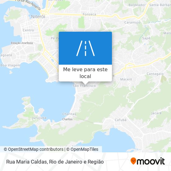 Rua Maria Caldas mapa