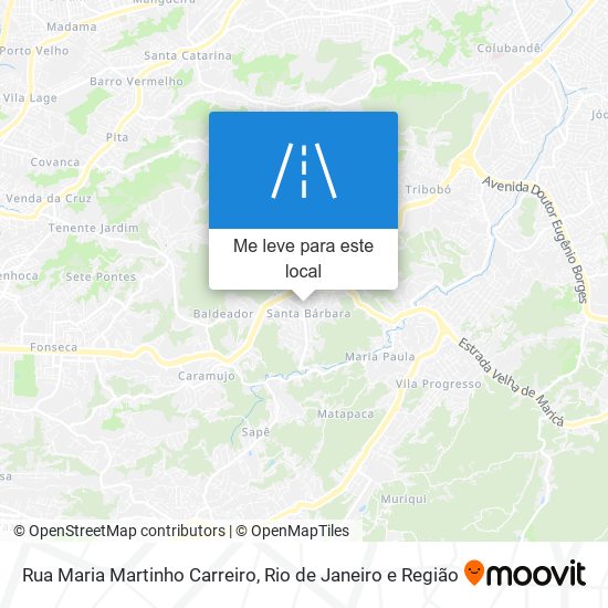 Rua Maria Martinho Carreiro mapa