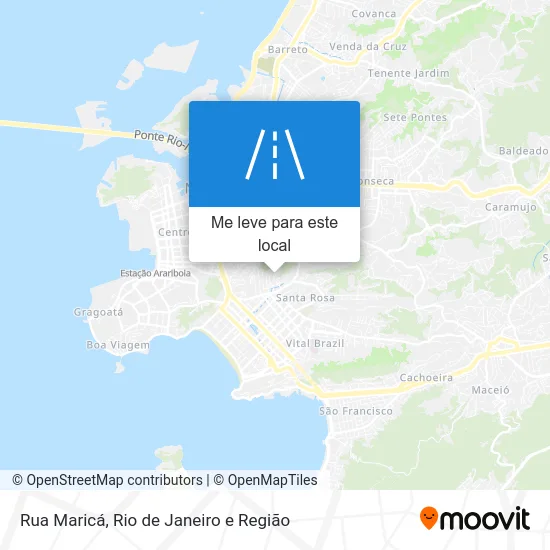 Rua Maricá mapa