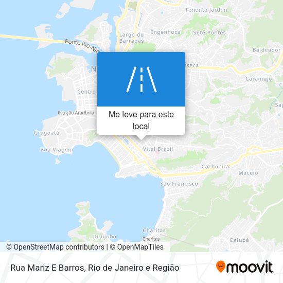 Rua Mariz E Barros mapa