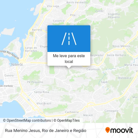 Rua Menino Jesus mapa