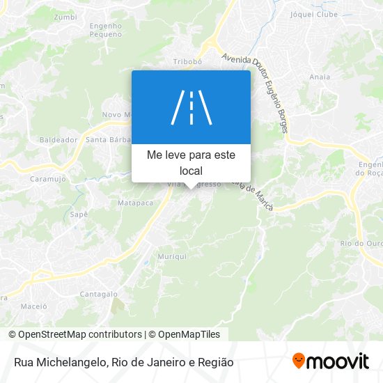 Rua Michelangelo mapa