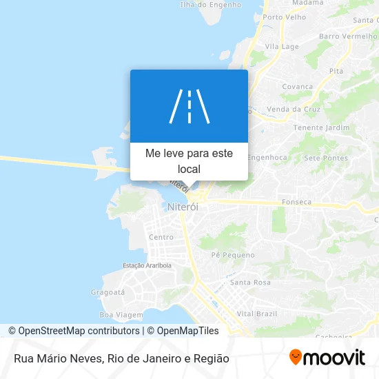 Rua Mário Neves mapa