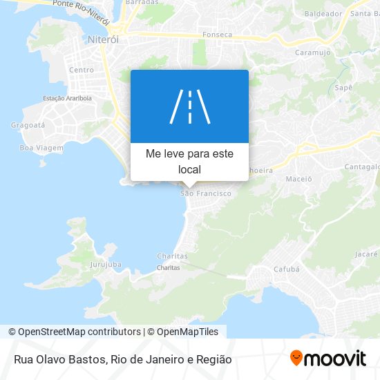 Rua Olavo Bastos mapa