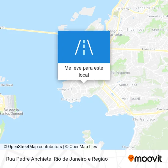 Rua Padre Anchieta mapa