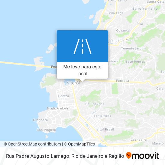 Rua Padre Augusto Lamego mapa