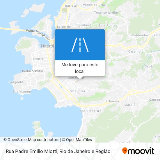 Rua Padre Emílio Miotti mapa