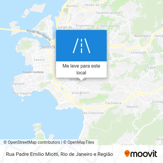 Rua Padre Emílio Miotti mapa