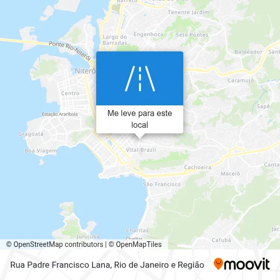 Rua Padre Francisco Lana mapa