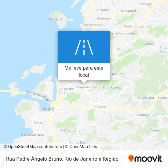 Rua Padre Ângelo Bruno mapa