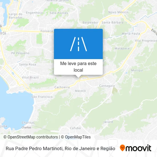 Rua Padre Pedro Martinoti mapa