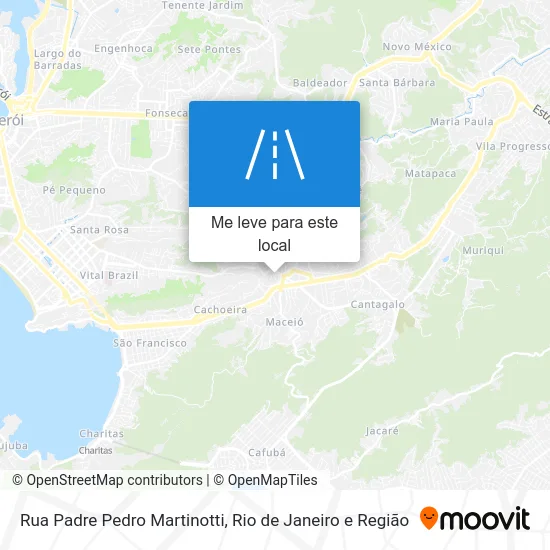 Rua Padre Pedro Martinotti mapa