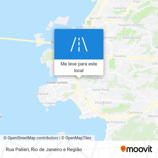 Rua Palieri mapa