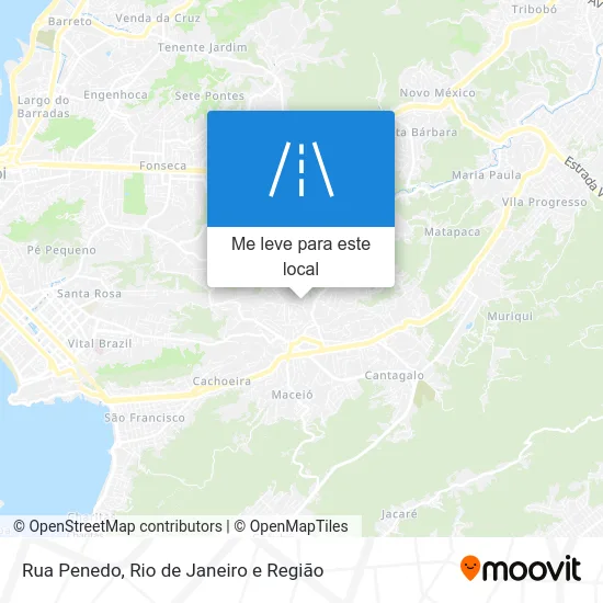 Rua Penedo mapa