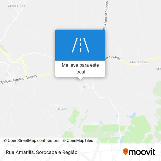 Rua Amarilis mapa