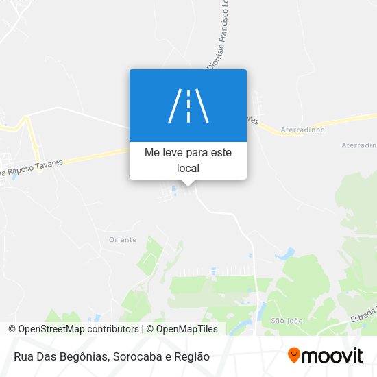 Rua Das Begônias mapa