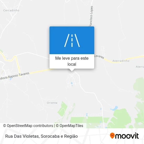 Rua Das Violetas mapa