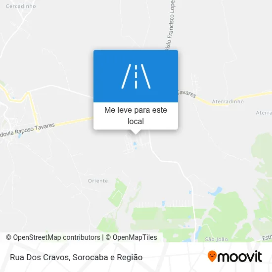 Rua Dos Cravos mapa
