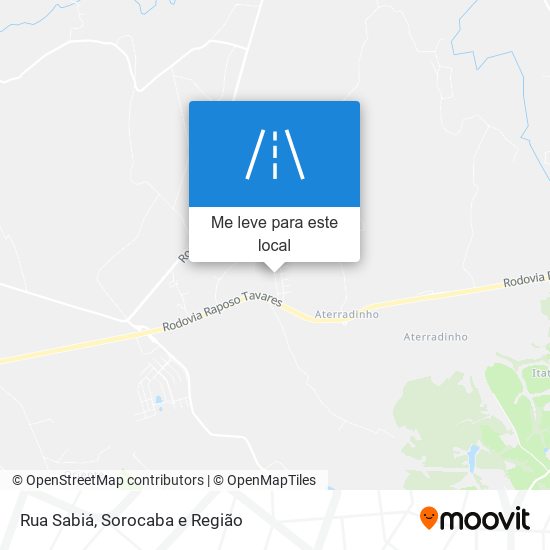 Rua Sabiá mapa