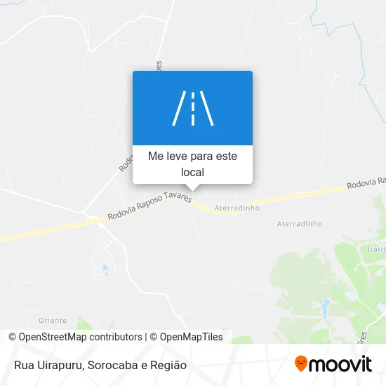 Rua Uirapuru mapa