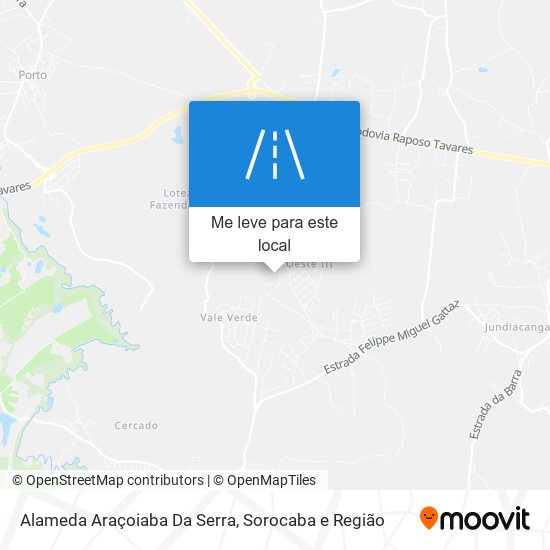 Alameda Araçoiaba Da Serra mapa