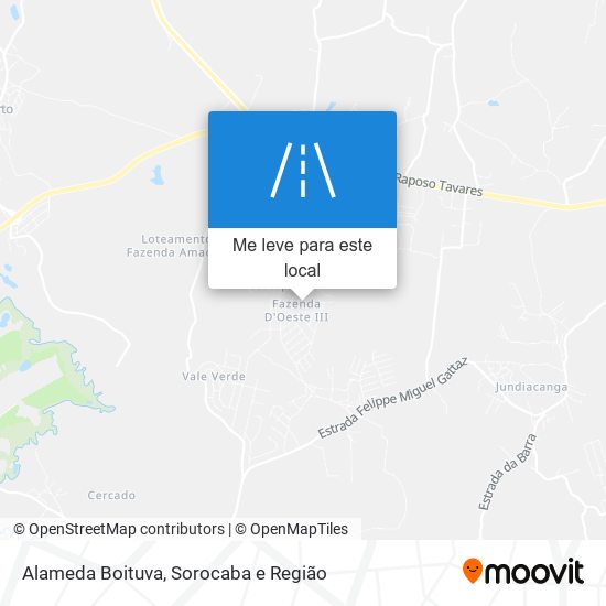 Alameda Boituva mapa