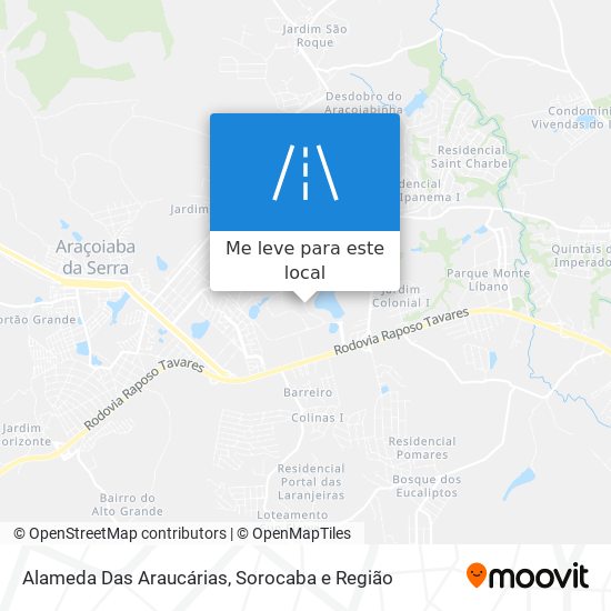 Alameda Das Araucárias mapa