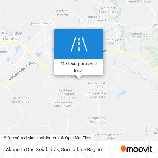 Alameda Das Goiabeiras mapa