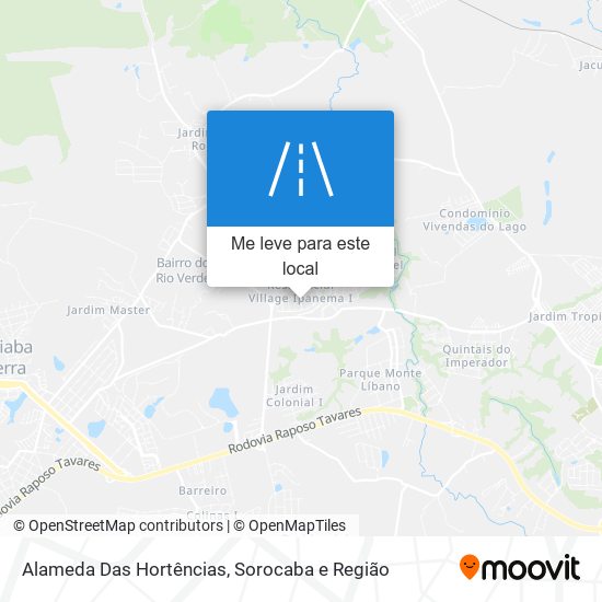 Alameda Das Hortências mapa