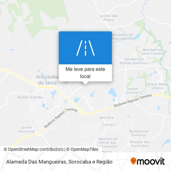 Alameda Das Mangueiras mapa