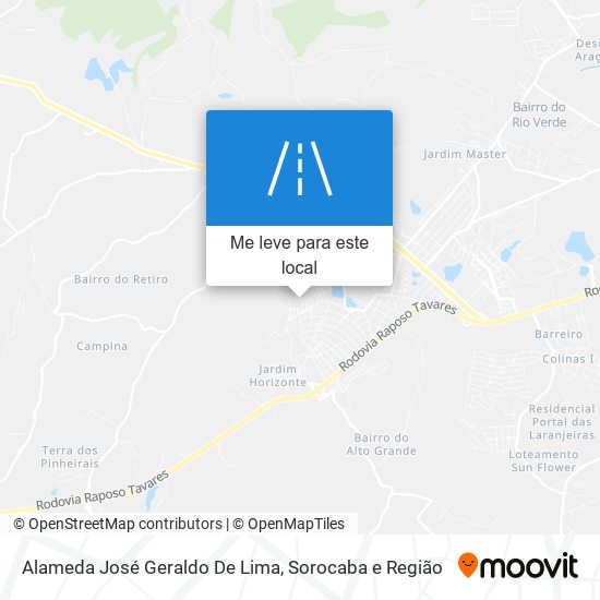 Alameda José Geraldo De Lima mapa