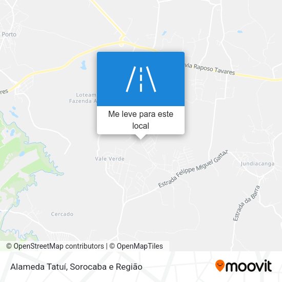 Alameda Tatuí mapa
