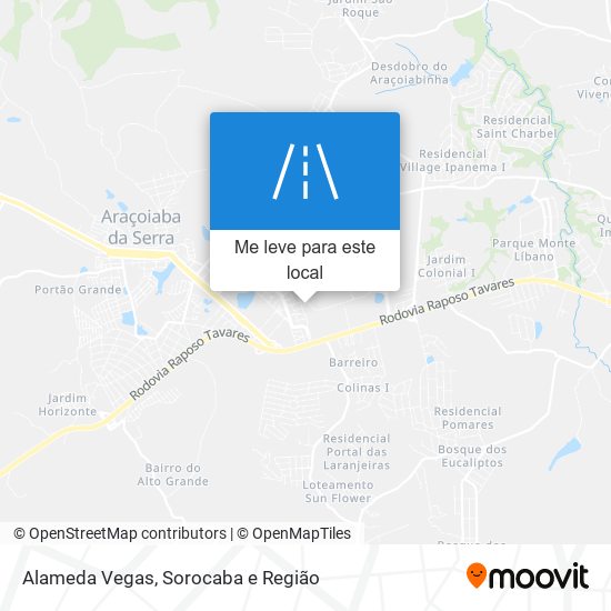 Alameda Vegas mapa