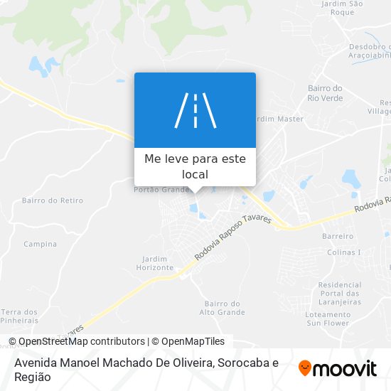 Avenida Manoel Machado De Oliveira mapa