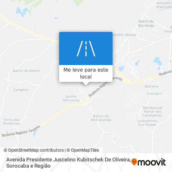 Avenida Presidente Juscelino Kubitschek De Oliveira mapa