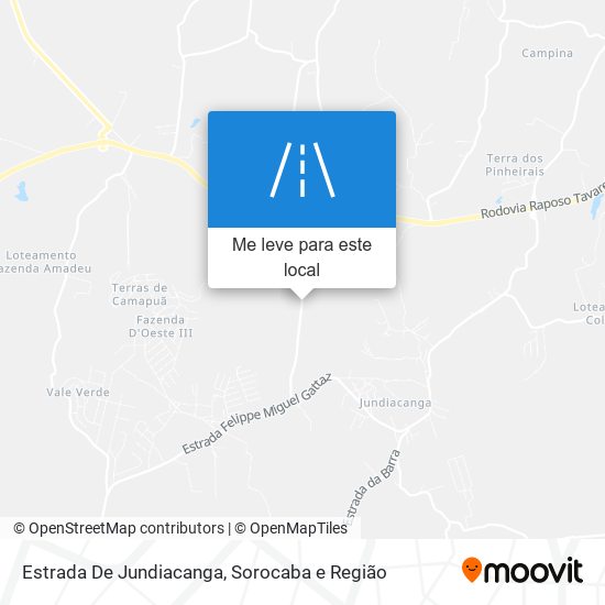 Estrada De Jundiacanga mapa