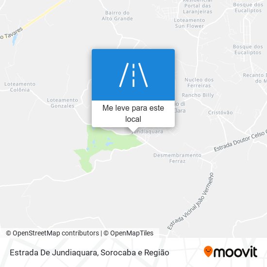 Estrada De Jundiaquara mapa