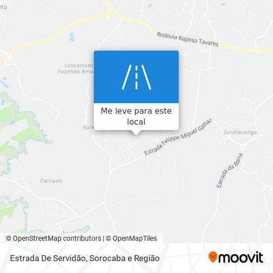 Estrada De Servidão mapa