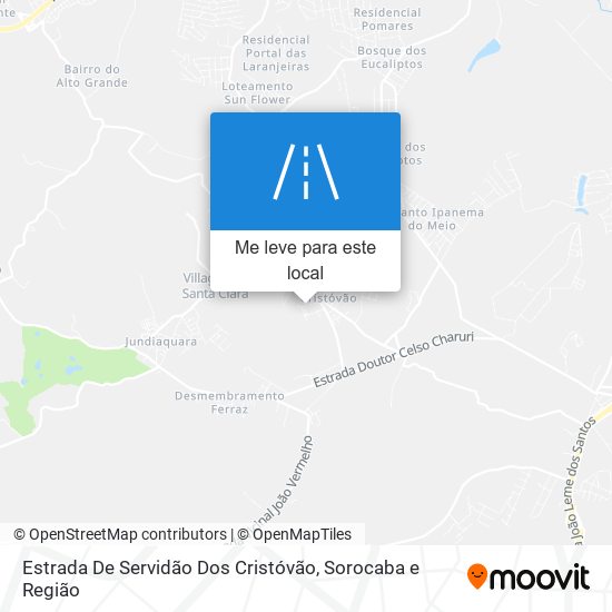 Estrada De Servidão Dos Cristóvão mapa