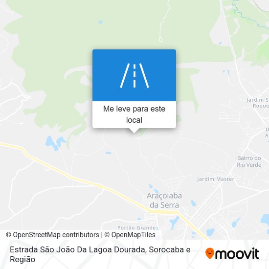 Estrada São João Da Lagoa Dourada mapa