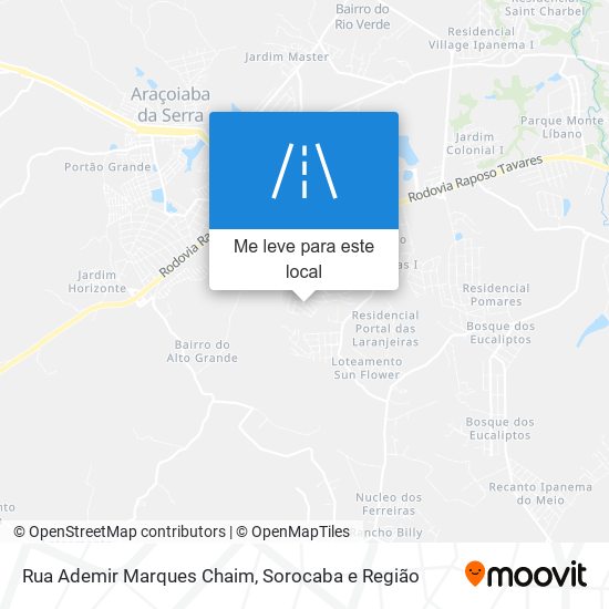 Rua Ademir Marques Chaim mapa