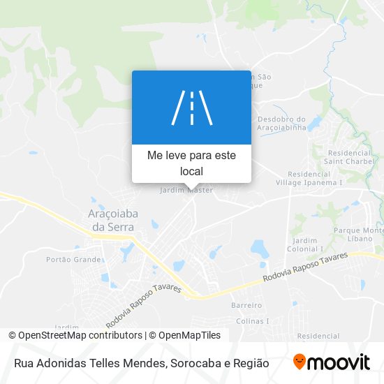 Rua Adonidas Telles Mendes mapa