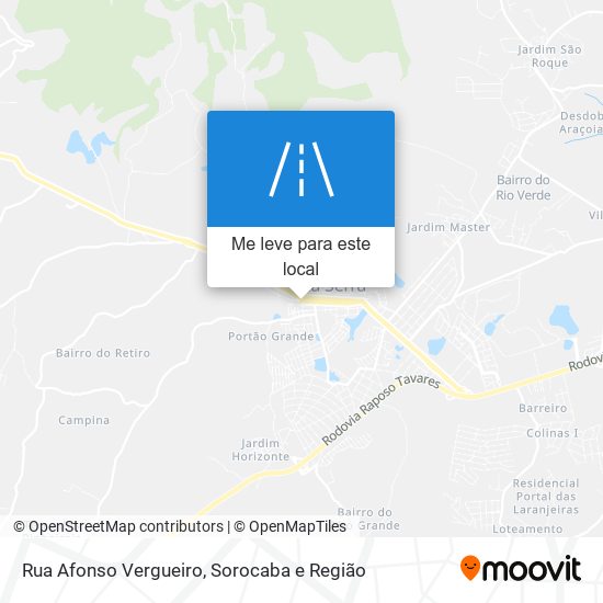 Rua Afonso Vergueiro mapa