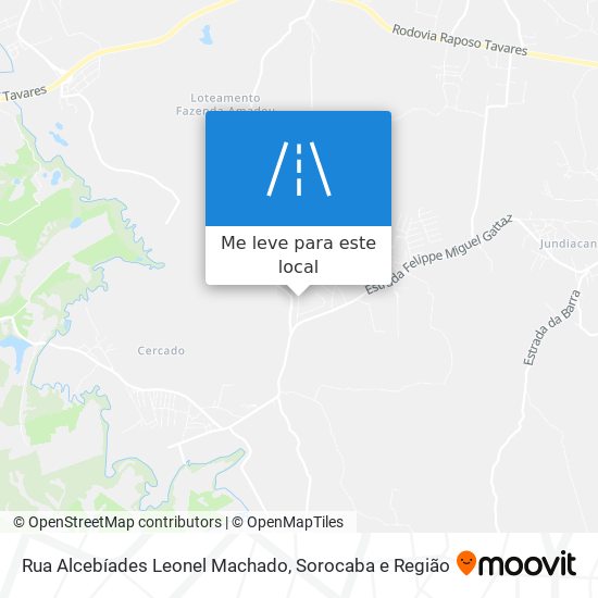 Rua Alcebíades Leonel Machado mapa