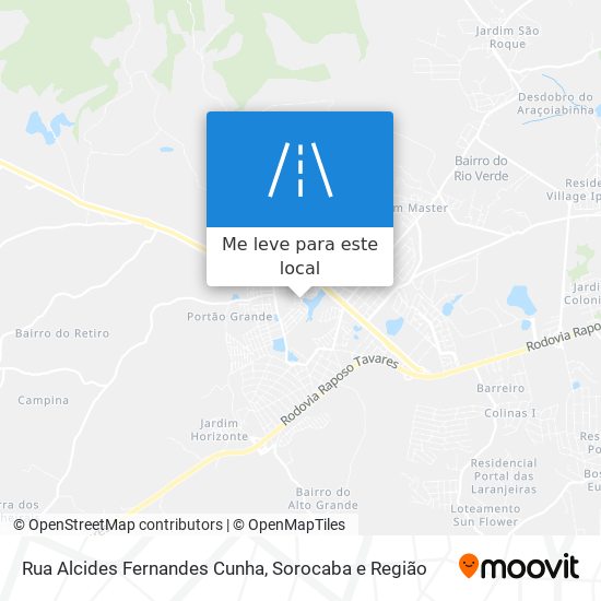 Rua Alcides Fernandes Cunha mapa