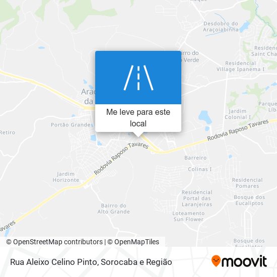 Rua Aleixo Celino Pinto mapa